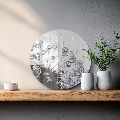 Round wall clock Dandelion