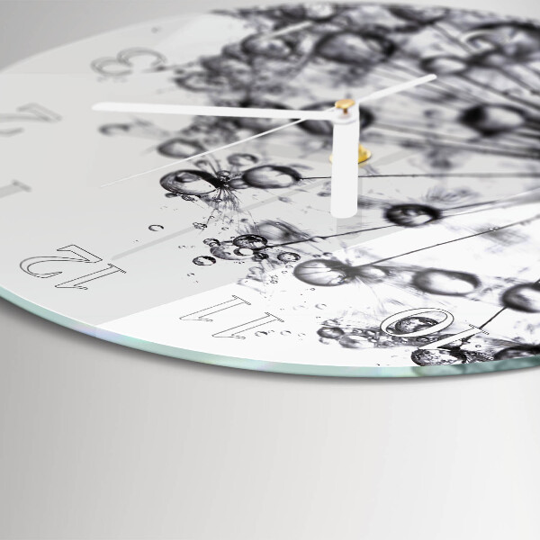Round wall clock Dandelion