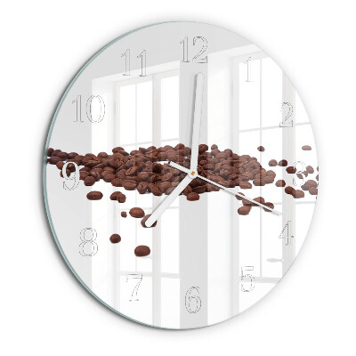 Round wall clock Coffee Beans