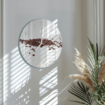 Round wall clock Coffee Beans