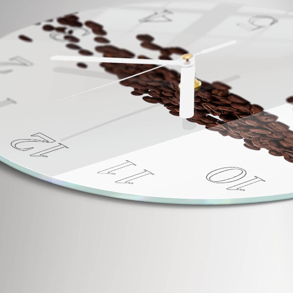 Round wall clock Coffee Beans