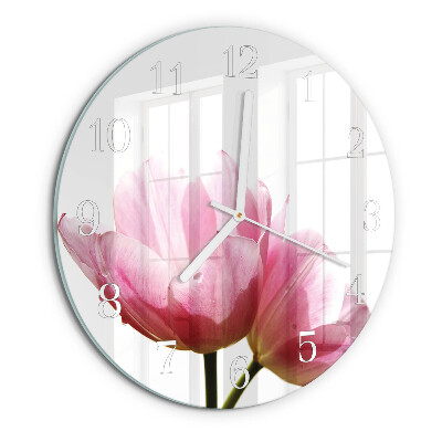 Round wall clock Tulips