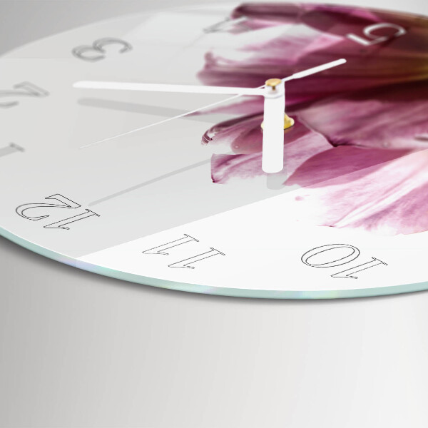 Round wall clock Tulips