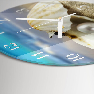Round wall clock Shell Pearl