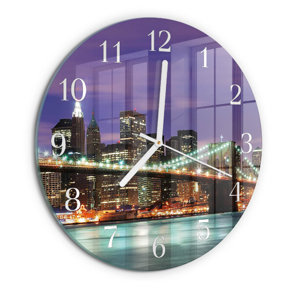 Round wall clock Horizon Bridge