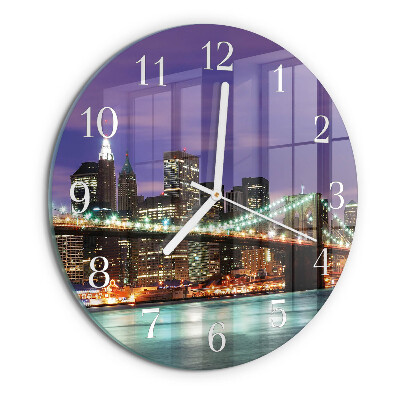 Round wall clock Horizon Bridge