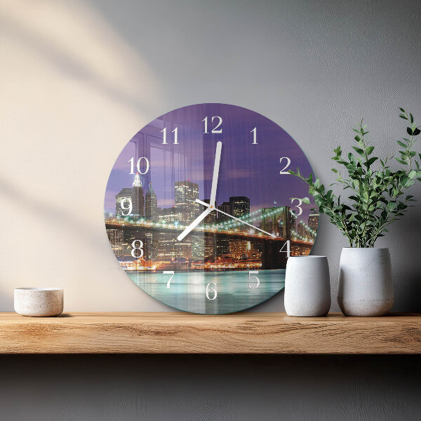 Round wall clock Horizon Bridge