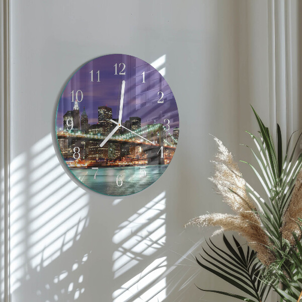 Round wall clock Horizon Bridge
