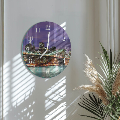 Round wall clock Horizon Bridge