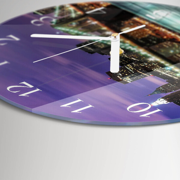 Round wall clock Horizon Bridge