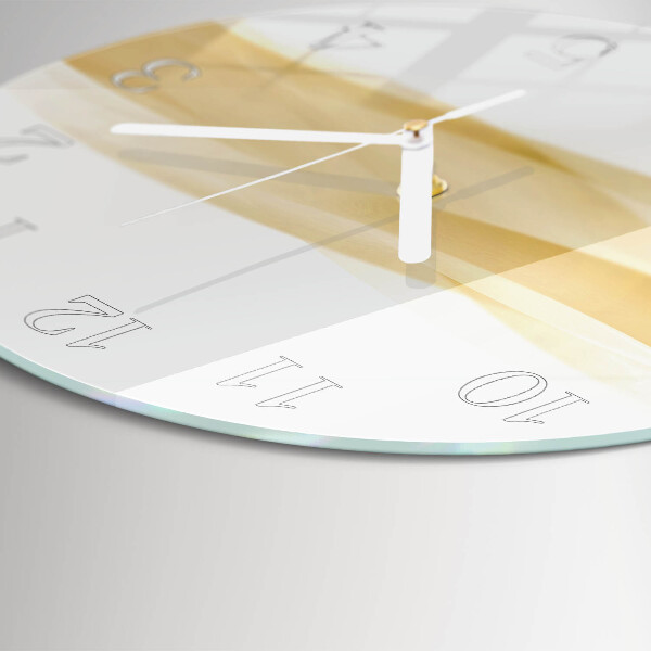 Round wall clock Abstract Wave