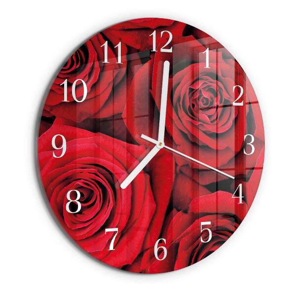 Round wall clock Roses