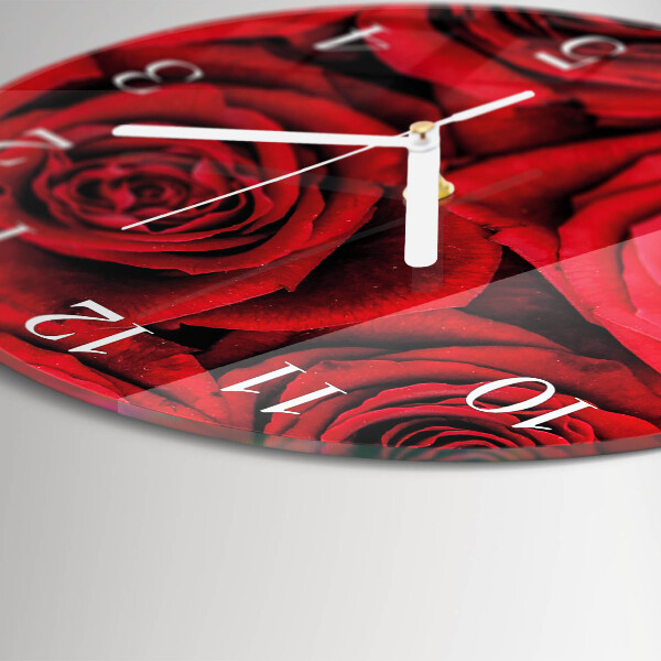 Round wall clock Roses