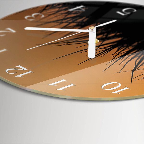 Round wall clock Grass