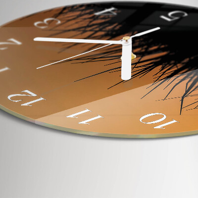 Round wall clock Grass