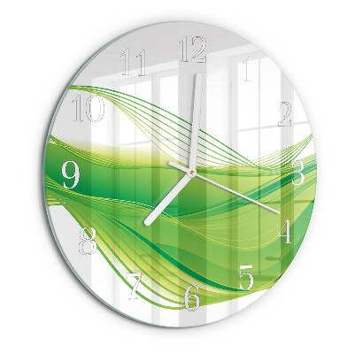 Round wall clock Abstract Lines