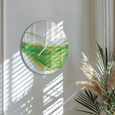 Round wall clock Abstract Lines