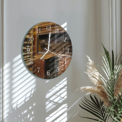 Round wall clock Bread Oven