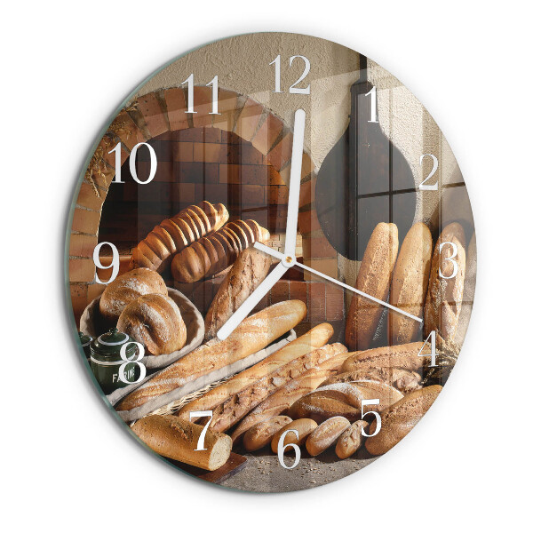 Round wall clock Bread