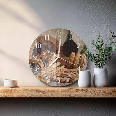 Round wall clock Bread