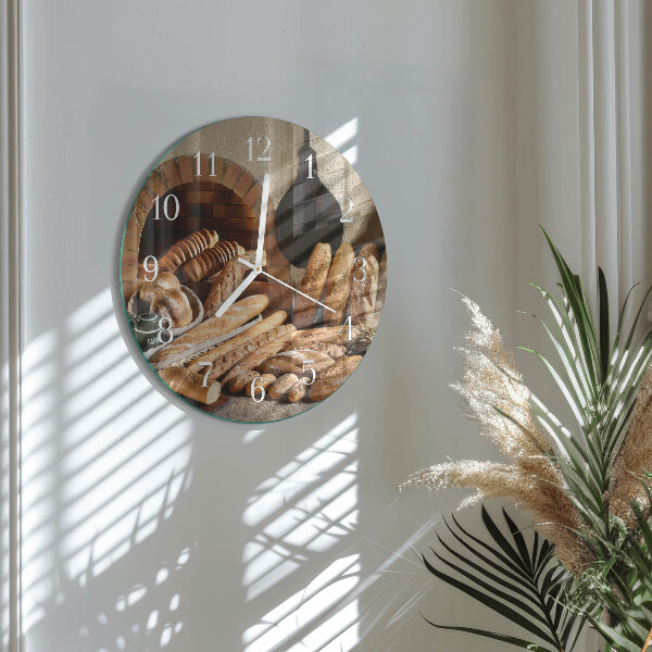 Round wall clock Bread