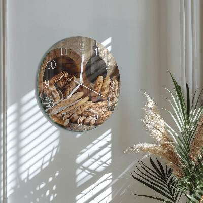 Round wall clock Bread