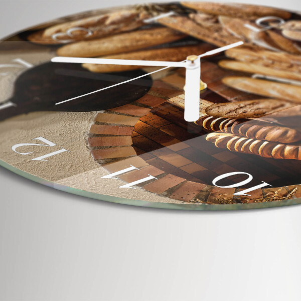 Round wall clock Bread