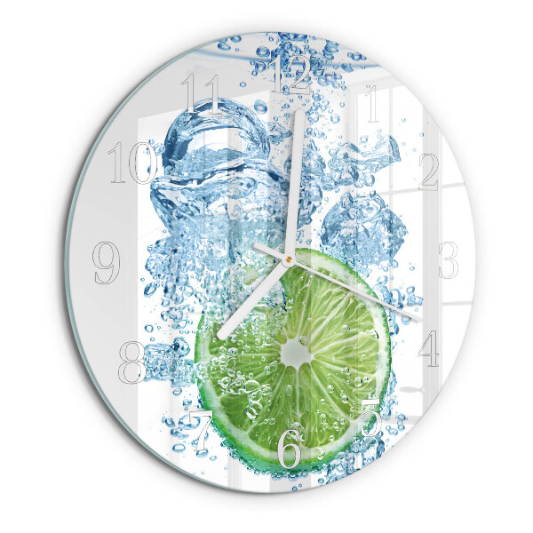 Round wall clock Calcium carbonate
