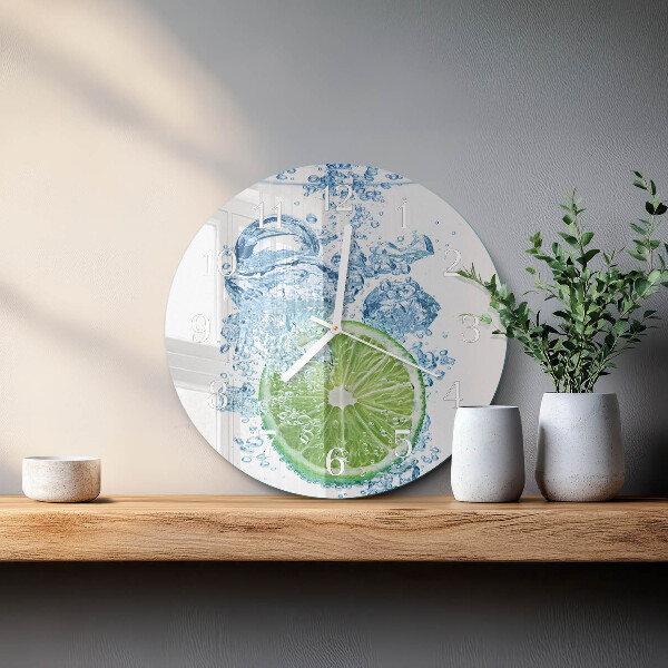 Round wall clock Calcium carbonate