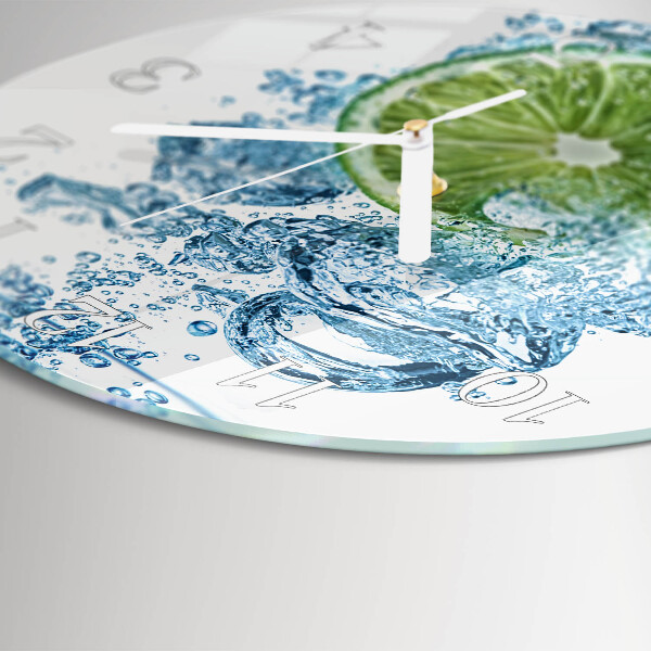 Round wall clock Calcium carbonate
