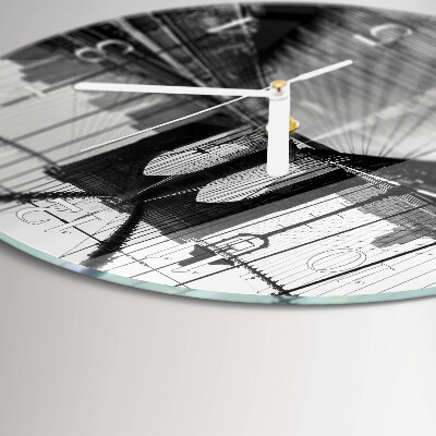 Round wall clock Bridge