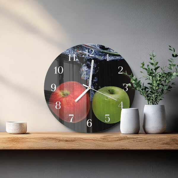 Round wall clock Apples