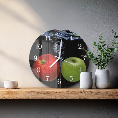 Round wall clock Apples