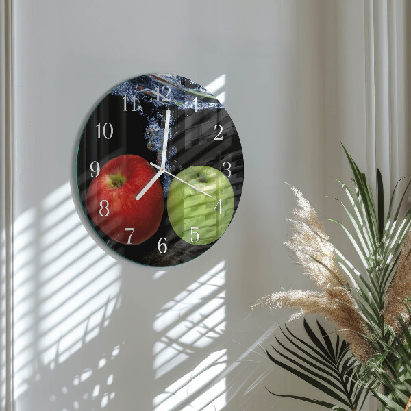Round wall clock Apples