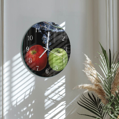 Round wall clock Apples