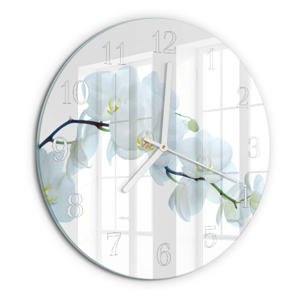 Round wall clock Orchid
