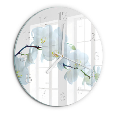 Round wall clock Orchid