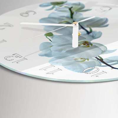 Round wall clock Orchid