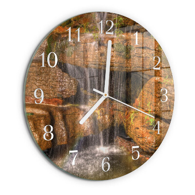 Round wall clock Waterfall