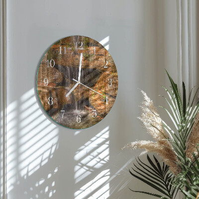 Round wall clock Waterfall
