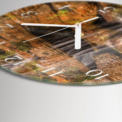 Round wall clock Waterfall
