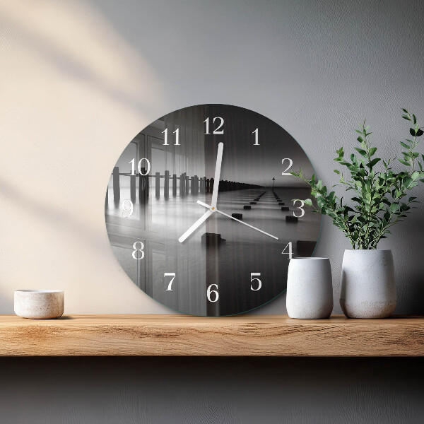 Round wall clock Sea