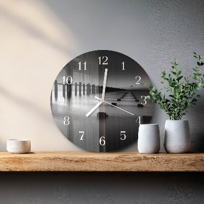 Round wall clock Sea