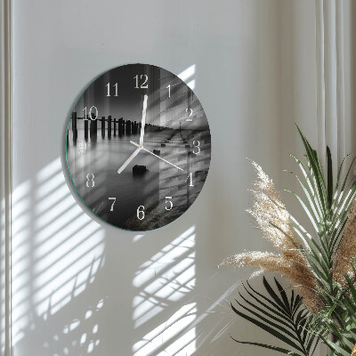 Round wall clock Sea