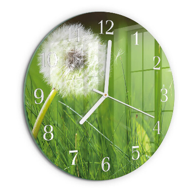 Round wall clock Dandelion