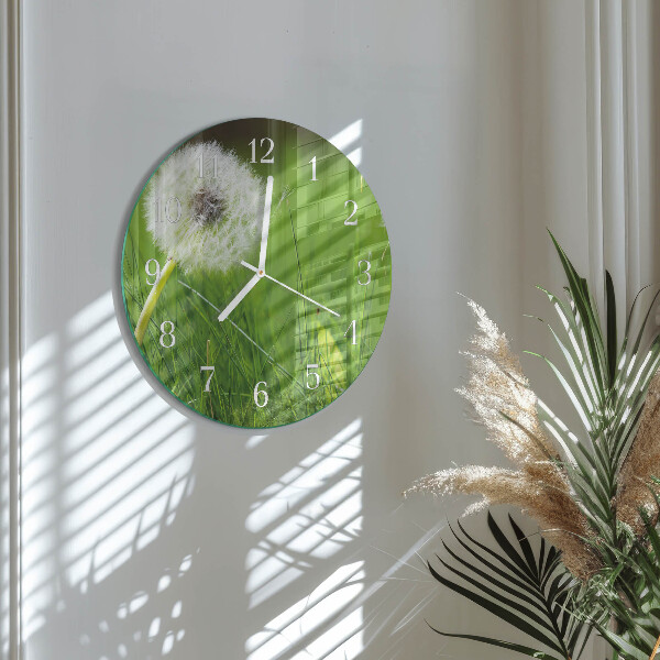 Round wall clock Dandelion