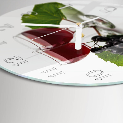 Round wall clock Grapes for Wine