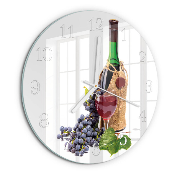 Round wall clock Grapes for Wine
