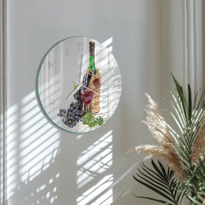 Round wall clock Grapes for Wine