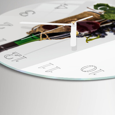 Round wall clock Grapes for Wine